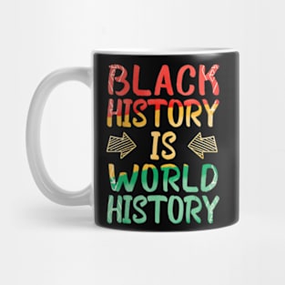 Black History Is World History African American Pride Mug